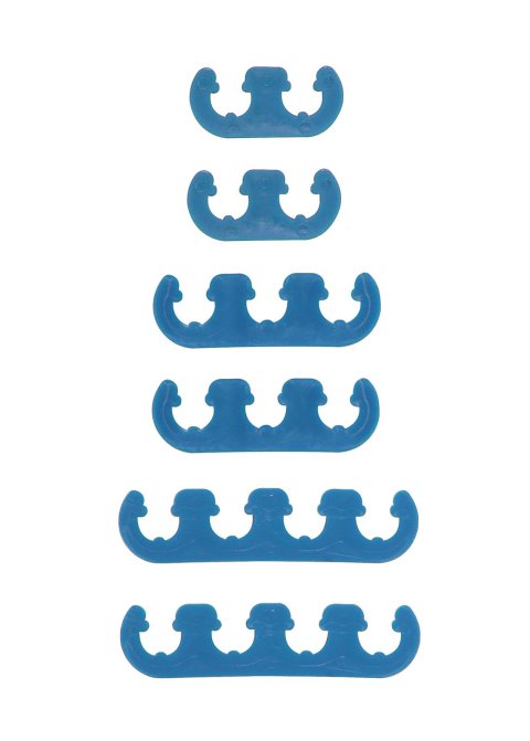 Mr. Gasket Competition Wire Separator Kits 9877 Spark Plug Divider, Two 2-Wire/3-Wire/4-Wire Separators, Blue, Set of 6 thumbnail 1