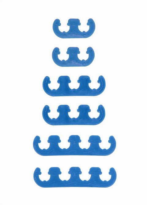 Mr. Gasket Competition Wire Separator Kits 9877 Spark Plug Divider, Two 2-Wire/3-Wire/4-Wire Separators, Blue, Set of 6 thumbnail 2