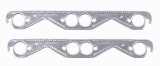 Mr. Gasket Aluminum Layered Exhaust Gaskets 7402G Gaskets, Header, Soft Aluminum, Large Round Port, Chevy, Small Block, Pair thumbnail 2