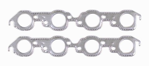 Mr. Gasket Exhaust Gaskets 7407G Gaskets, Header, Soft Aluminum, 1.92 in. Round Port, Chevy, Big Block, Pair thumbnail 2