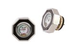 Mr. Gasket Thermocap Radiator Caps 2476BK Cap/Gauge, Thermocap, Aluminum, Black Anodized, Plain, 16 psi, 30-270 Degrees F, Each thumbnail 1