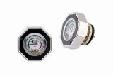 Mr. Gasket Thermocap Radiator Caps 2476BK Cap/Gauge, Thermocap, Aluminum, Black Anodized, Plain, 16 psi, 30-270 Degrees F, Each thumbnail 2