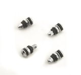Mr. Gasket Chrome Tire Valves 1957MRG Valve Stems, Short, Chrome, Bolt-On, Stems, Valve Caps, Set of 4 thumbnail 1