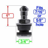 Mr. Gasket Chrome Tire Valves 1957MRG Valve Stems, Short, Chrome, Bolt-On, Stems, Valve Caps, Set of 4 thumbnail 2