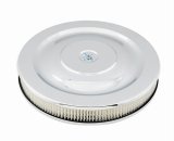 Mr. Gasket Easy-Flow Air Cleaners 1480 Filter Assembly, Chrome, Round, 14 in. Diameter, 2.250 in. Height, Each thumbnail 2