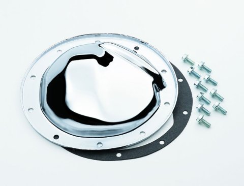 Mr. Gasket Chrome 10 Bolt GM 7.5/7.6/7.625 Inch Differential Cover 9896 Cover, Steel, Chrome, GM, 7.5 in., 7.625 in., 10-Bolt, Kit thumbnail 3