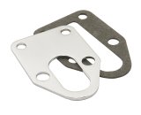 Mr. Gasket Chrome Fuel Pump Mounting Plates 1514 Plate, Steel, Chrome, Pump, Chevy, Small Block, Each thumbnail 1
