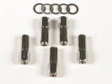 Mr. Gasket Lug Nuts 4303G Nuts, Shank with Washer, 1/2 in. x 20 RH, Open End, Chrome Plated Steel, Set of 5 thumbnail 1