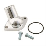 Mr. Gasket Chrome Plated O-Ring Water Necks 2660 Neck, Steel, Plated, O-Ring, 45 Degree, Chevy, Big/Small Block, Each thumbnail 1