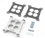 Mr. Gasket 1 Inch Carburetor Spacer 6006 Spacer, Aluminum, in. Thick, 4-Hole, Square Bore, Each thumbnail 1