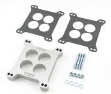 Mr. Gasket 1 Inch Carburetor Spacer 6006 Spacer, Aluminum, in. Thick, 4-Hole, Square Bore, Each thumbnail 2