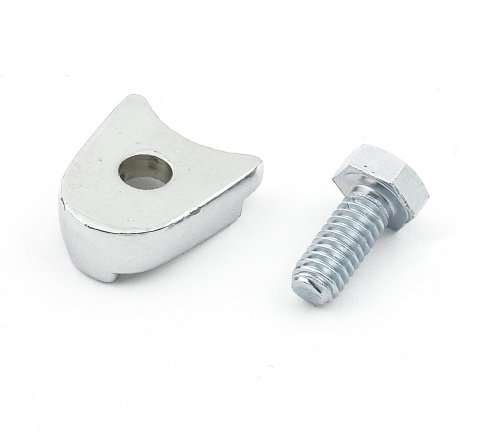 Mr. Gasket Distributor Hold-Down Clamps 9860 Clamp, Steel, Chrome, Bolt Mount, Ford, Small Block/351W, Each thumbnail 1