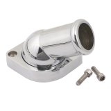 Mr. Gasket Water Necks 2670 Neck, Aluminum, Chrome Plated, Swivel, 60 Degree, Chevrolet, LS, Each thumbnail 1