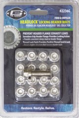Mr. Gasket HEADLOCK Locking Header Bolts 2236G Fasteners, Bolts, Internal Allen/Hex Head, Stainless Steel, Dodge, Chrysler, Set of 17 thumbnail 2