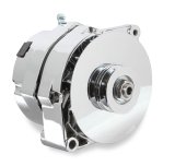 Mr. Gasket Alternators 51203CG Alternators, Remanufactured, GM 10SI/10DN/12SI Case, 12 V, 140 amps, Chrome, V-belt Pulley, Buick, Cadillac, Chevy, GMC, Jeep, Olds, Pontiac, Each thumbnail 2