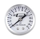 Mr. Gasket Fuel Pressure Gauges 1561 Gauge, Pressure, 0-15 psi, 1 1/2 in., Analog, Mechanical, White Face, Each thumbnail 3