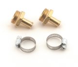Mr. Gasket Carburetor Inlet Fittings 1543 Fitting, Inlet, 7/8-20 in. Male Thread to 3/8 in. Hose Nipple, Brass, Pair thumbnail 1