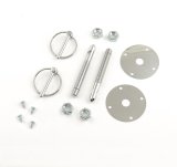 Mr. Gasket Hood and Deck Pins 1017 Pins, Torsion Pin Style, 4 in. Long, 7/16 in. Diameter, Steel, Chrome Plated, Kit thumbnail 1