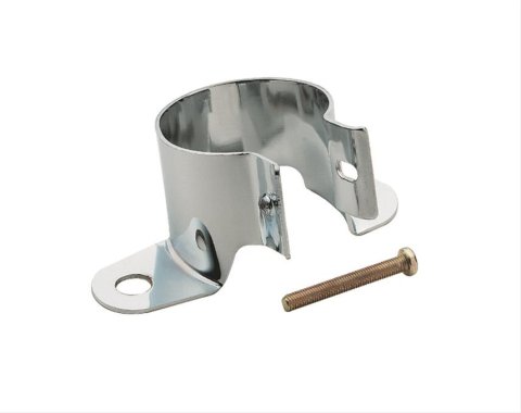 Mr. Gasket Chrome Coil Holder Brackets 9767 Bracket, Steel, Chrome, Canister-Style, GM-Style Vertical Mount, Each
