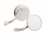 Mr. Gasket Swan Neck Mirrors 8218GMRG Mirrors, Neck, Mirrors, 4 in. Dia., Driver and Passenger Side, Aluminum, Stainless Steel, Polished, Pair thumbnail 3