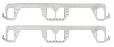 Mr. Gasket Aluminum Layered Exhaust Gaskets 7427G Header and Manifold Gaskets, Layered, Rectangular Port, Dodge, 5.2L Magnum, 5.9L Magnum, Pair