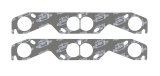 Mr. Gasket Ultra-Seal Exhaust Gaskets 5904 Gaskets, Header, Ultra-Seal, Steel Core Laminate, Round Port, Adapter Plate, Chevy, Small Block, Pair thumbnail 1