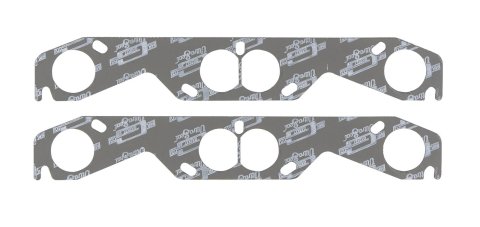 Mr. Gasket Ultra-Seal Exhaust Gaskets 5904 Gaskets, Header, Ultra-Seal, Steel Core Laminate, Round Port, Adapter Plate, Chevy, Small Block, Pair