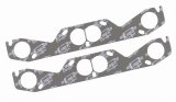 Mr. Gasket Ultra-Seal Exhaust Gaskets 5904 Gaskets, Header, Ultra-Seal, Steel Core Laminate, Round Port, Adapter Plate, Chevy, Small Block, Pair thumbnail 2