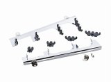 Mr. Gasket Wire Looms and Divider Kits 9870 Spark Plug Loom, Brackets, Black/Chrome Steel, L-14.25 in., Kit thumbnail 2