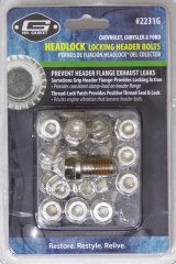 Mr. Gasket HEADLOCK Locking Header Bolts 2231G Fasteners, Bolts, Internal Allen/Hex Head, Stainless Steel, Chevy, Ford, Set of 16 thumbnail 3