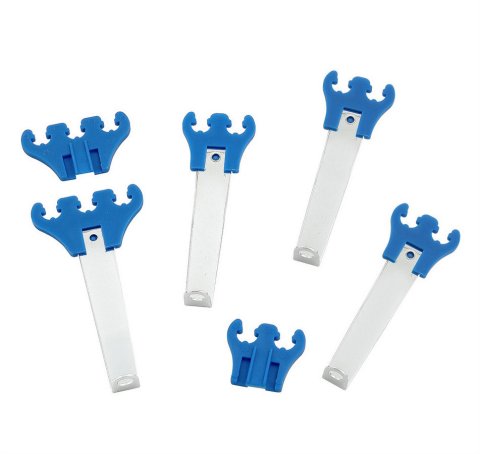 Mr. Gasket Wire Loom and Separator Kits 9881 Spark Plug Loom; Looms & Separators; Contains 2 Pair Of 2 Hole Looms; 1 Pair Of 3 Hole Looms; 4 Chro thumbnail 2