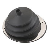 Mr. Gasket Shifter Boots 1651 Boot, Small Round, Black, Rubber, 5.500 in. Round Plate, Each thumbnail 1