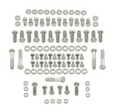 Mr. Gasket Chrome Engine Bolt Kits 5001 Bolts, Deluxe Kit, Chrome, Chevy Small Block, Hex Head, Kit thumbnail 1