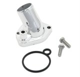 Mr. Gasket Chrome Plated O-Ring Water Necks 2662 Neck, Steel, Plated, O-Ring, 45 Degree, Ford, 260-302/351W, Each thumbnail 2