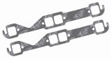 Mr. Gasket Ultra-Seal Exhaust Gaskets 5901 Gaskets, Header, Ultra-Seal, Steel Core Laminate, Square Port, Chevy, Small Block, Pair thumbnail 2