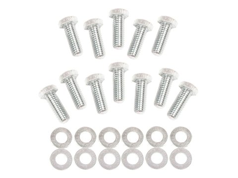 Mr. Gasket Hex Head and Socket Intake Manifold Bolt Kits 955G Bolts, Manifold, Steel, Zinc Plated, Head, Chevy, Small Block, Kit