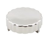 Mr. Gasket Power Steering Cap Covers 9776 Reservoir Cap, Plastic, Chrome, Each thumbnail 1