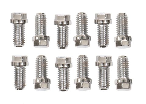 Mr. Gasket Header Bolts 2210G Fasteners, Bolts, Hex Head, Stainless Steel, Chevy, Chrysler, Pontiac, Set of 12