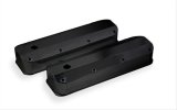Mr. Gasket Aluminum Valve Covers 6880BG Covers, Tall, Fabricated Aluminum, Black Powdercoated, Ford, 429, 460, Pair thumbnail 1