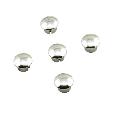 Mr. Gasket Chrome Wheel Plugs 5104 Plugs, Chrome, Push In for Unused Lug Holes, 11/16 in. Hole, Set of 5