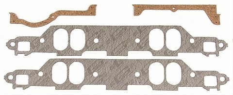 Mr. Gasket Standard Intake Sets 316 Gaskets, Manifold, Intake, Composite, W-2, 2.05 in. x 1.43 in. Port, .0625 in. Thick, Chrysler, 340/360, Set