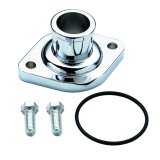 Mr. Gasket Water Necks 9845 Neck, Steel, Chrome Plated, O-Ring, Straight Up, Chevy, Big/Small Block, Each thumbnail 2
