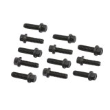 Mr. Gasket Header Bolts 918G Bolts, Hex Head, 8mm x 1.25 Thread Size, Steel, Black Oxide, 0.984 in. Underhead Length, Chevy, Small Block LS, Set of 12 thumbnail 1