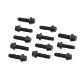 Mr. Gasket Header Bolts 918G Bolts, Hex Head, 8mm x 1.25 Thread Size, Steel, Black Oxide, 0.984 in. Underhead Length, Chevy, Small Block LS, Set of 12 thumbnail 2