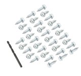 Mr. Gasket Tire Screw Kits 4318 Rim Screws, Cadmium Plated, .250 in. Diameter x .750 in. Long, with 3/16 in. Drill Bit, Set of 35 thumbnail 1