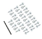 Mr. Gasket Tire Screw Kits 4318 Rim Screws, Cadmium Plated, .250 in. Diameter x .750 in. Long, with 3/16 in. Drill Bit, Set of 35 thumbnail 2