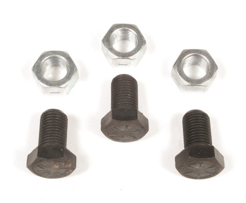 Mr. Gasket Torque Converter Bolts 6716 Bolts, 3/8-24 in., Hex Head, Steel, Chevy, TH350, Powerglide, Set of 3
