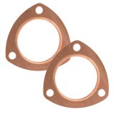 Mr. Gasket CopperSeal Collector Gaskets 7176C Gaskets, CopperSeal, 3-Hole, 2.5 in. Inside Diameter, Pair thumbnail 1