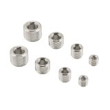 Mr. Gasket Aluminum Pipe Plugs 6352G Plugs, Steel, Chrome, NPT , Set of 8 thumbnail 1