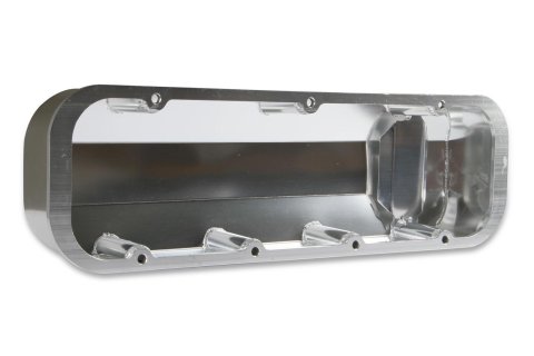 Mr. Gasket Aluminum Valve Covers 6830G Covers, Tall, Perimeter Bolt Mounting, Fabricated Aluminum, Natural, Chevy, Big Block, Pair thumbnail 2